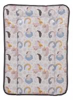 Матрас пеленальный Polini kids Волшебный Единорог, серый