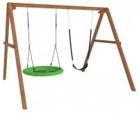 Качели детские Р911-17, коричневый фото Качели детские Р911-17, коричневый. Фото №1