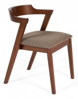 Стул мягкое сидение VERSA (Верса)  каркас бук, сиденье ткань, 54,5*56*74см, Коричневый  (поставляется по 2 шт) фото Стул мягкое сидение VERSA (Верса)  каркас бук, сиденье ткань, 54,5*56*74см, Коричневый  (поставляется по 2 шт). Фото №1