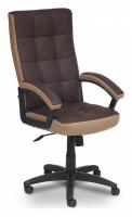 Компьютерное кресло TRENDY кож/зам, коричневый/бронзовый, 36-36/21 фото Компьютерное кресло TRENDY кож/зам, коричневый/бронзовый, 36-36/21. Фото №1