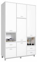 Шкаф комбинированный Polini Kids Mirum, белый. Фото №1
