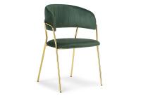 Стул Kamelia dark green / gold