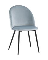 Стул Lilly велюр серо-голубой. Фото №1