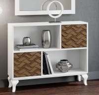 Узкая тумба NORA 3045.4 Blanco/Cedro. Фото №1