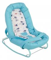 Шезлонг детский Polini kids Коты, голубой фото Шезлонг детский Polini kids Коты, голубой. Фото №1