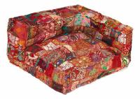 Модуль мягкий угловой  Secret De Maison GIPSY (mod. 10201) cotton patchwork, 60х80х43см, этнический красный. Фото №1