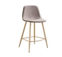 Стул полубарный 350S бежевый/дерево фото Стул полубарный 350S бежевый/дерево. Фото №1