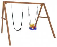 Качели детские Р911-15, коричневый. Фото №1