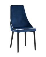 Стул Луис с кантом велюр синий