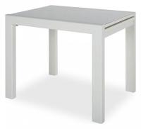 Стол Джокер-Лайт 700*900(1800)*750 (Белый/стекло белое) фото Стол Джокер-Лайт 700*900(1800)*750 (Белый/стекло белое). Фото №1