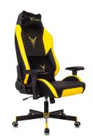 Кресло игровое Knight Neon черный/желтый соты эко.кожа с подголов. крестовина металл фото Кресло игровое Knight Neon черный/желтый соты эко.кожа с подголов. крестовина металл. Фото №1