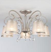 Потолочная люстра Eurosvet Liona 60065/5 серебро. Фото №1