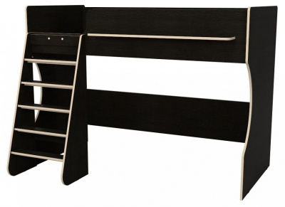 Кровать-чердак Р432 Капризун 1, древесина коричневая светлая дуб. Фото