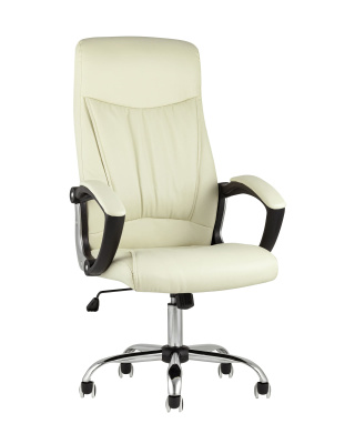 Кресло руководителя TopChairs Tower бежевое фото Кресло руководителя TopChairs Tower бежевое. Фото №2