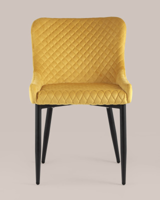 Стул Ститч велюр оранжевый. Фото