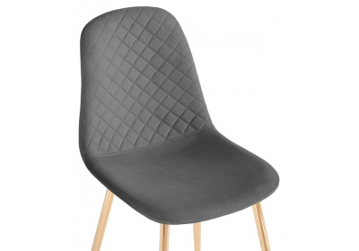 Стул Dabl dark gray / gold. Фото