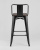 Стул полубарный TOLIX WOOD со спинкой черный глянцевый. Фото №7