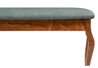 Банкетка Хиль орех / зеленая. Фото №4