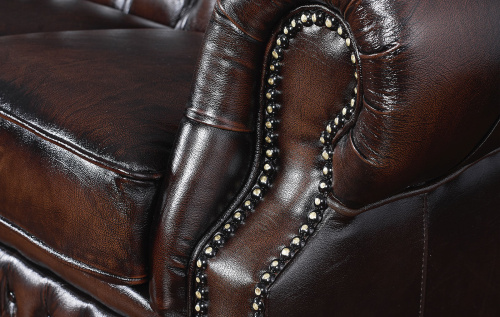 Диван B-128 лавсит (2-х местный) коричневый. Фото №14