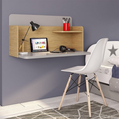 Стол навесной Polini kids Mirum, серый фото Стол навесной Polini kids Mirum, серый. Фото №3