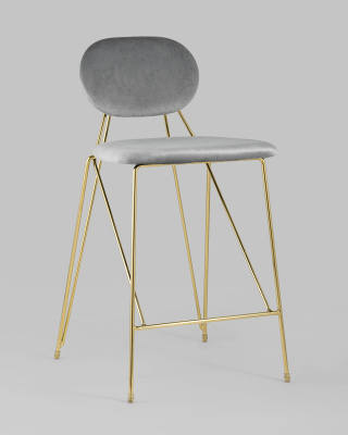 Стул Элис полубарный светло-серый. Фото №3