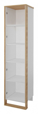 Сити СТЛ.336.08 Шкаф 1 дв. Бело-серый/Дуб небраска. Фото