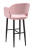 Кресло барное Oscar Сканди Розов/Черный фото Кресло барное Oscar Сканди Розов/Черный. Фото №5