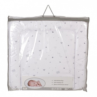 Матрас пеленальный Polini kids French Teddy, белый фото Матрас пеленальный Polini kids French Teddy, белый. Фото №5