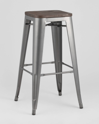 Стул полубарный Диего велюр пыльно-синий фото Стул полубарный Диего велюр пыльно-синий. Фото №3