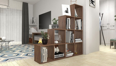 Стеллаж Polini Home Smart, коричневый фото Стеллаж Polini Home Smart, коричневый. Фото №5