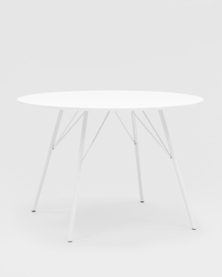 Стол обеденный Мемфис D110 белый. Фото