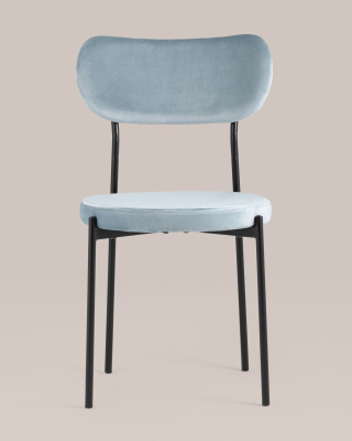 Стул Барбара велюр серо-голубой. Фото №5