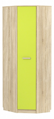 Акварель НМ 013.04-02 М Шкаф угловой Правый, Лайм, Дуб Сонома. Фото №1