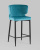 Стул полубарный Матео велюр темно-бирюзовый фото Стул полубарный Матео велюр темно-бирюзовый. Фото №3