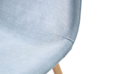 Барный стул 350B голубой/дерево. Фото