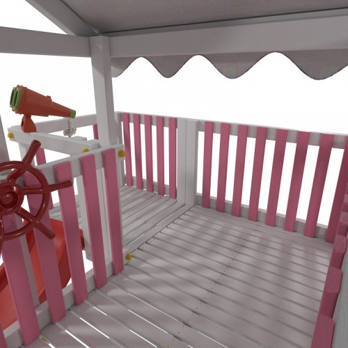 Комплекс игровой ДК4Р, розовый, серый. Фото №8