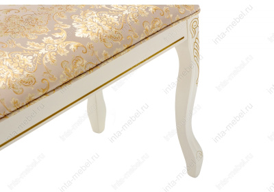 Стул деревянный Валентино патина золото / бежевый. Фото №5