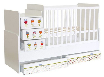 Кровать-трансформер Polini Kids Simple, белый фото Кровать-трансформер Polini Kids Simple, белый. Фото №3