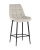 Стул полубарный Флекс велюр бежевый. Фото №2
