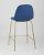 Стул полубарный Валенсия велюр синий золотые ножки фото Стул полубарный Валенсия велюр синий золотые ножки. Фото №7