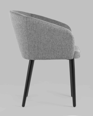 Кресло Ральф рогожка тёмно-серый. Фото №4