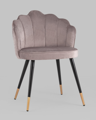 Стул Камилла велюр пепельно-розовый. Фото