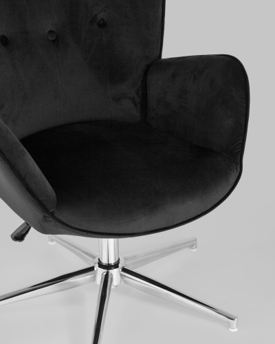 Кресло Филадельфия велюр черный. Фото №9