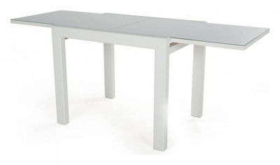 Стол Джокер-Лайт 700*900(1800)*750 (Белый/стекло белое) фото Стол Джокер-Лайт 700*900(1800)*750 (Белый/стекло белое). Фото №2