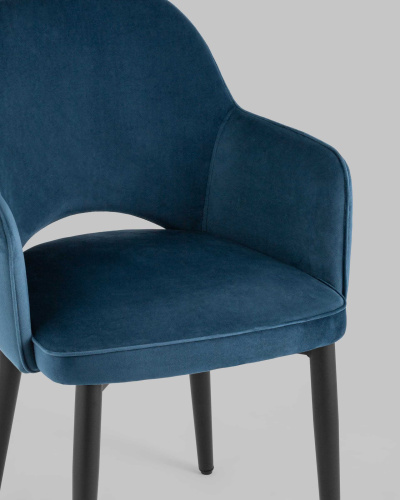 Стул Венера велюр сине-зеленый. Фото №9