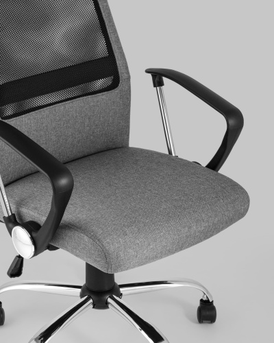 Кресло офисное TopChairs Bonus серое. Фото №9