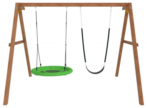 Качели детские Р911-17, коричневый. Фото №4