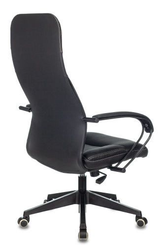Кресло руководителя Бюрократ CH-608/ECO черный эко.кожа крестовина пластик. Фото №6