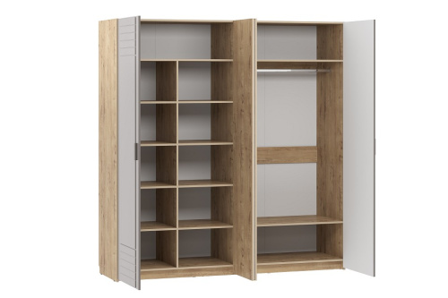 Шкаф комбинированный Livorno НМ 013.58 Софт Графит, Дуб бунратти. Фото №2