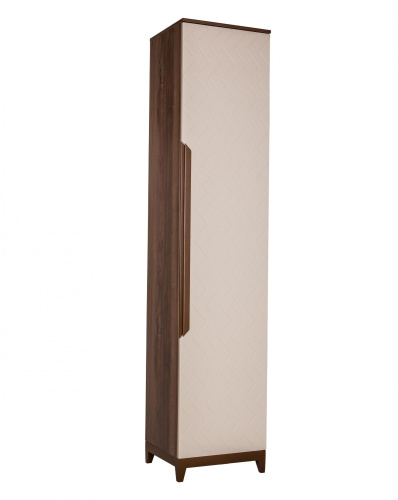 Шкаф одностворчатый универсальный Сканди 60 см Бежевый. Фото №1